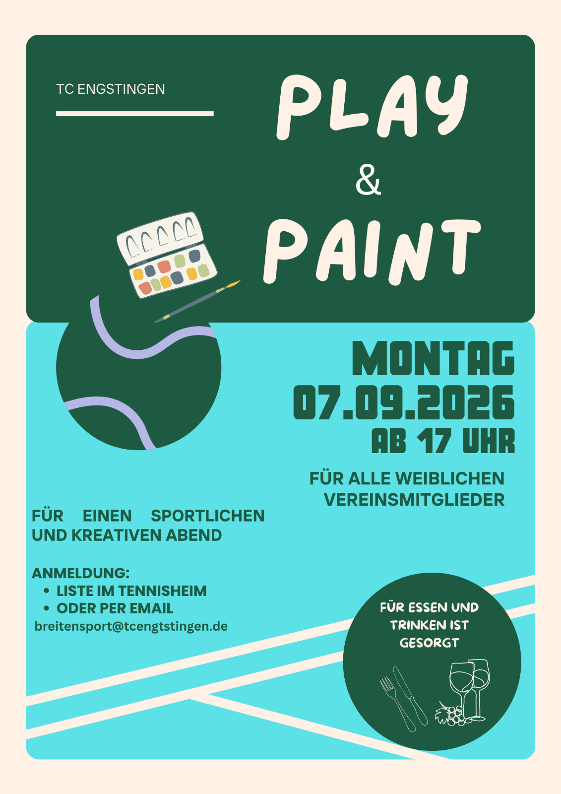 Flyer Play & Paint, 07.09.2026